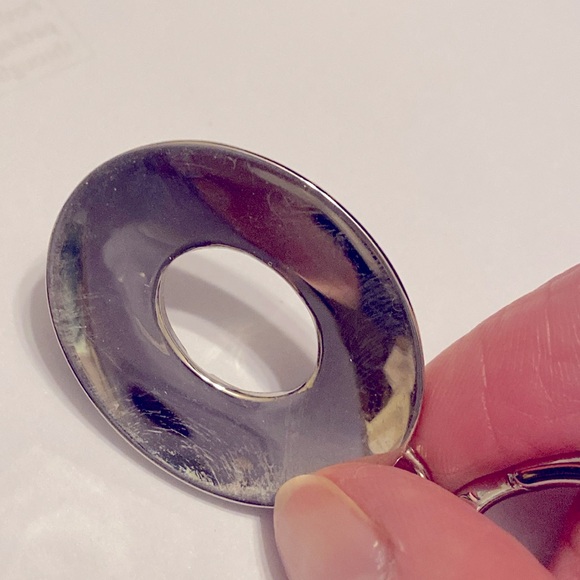 NWT Coach Signature Silver Turnlock Valet Keyring Key Fob Chain Embossed - Picture 7 of 10